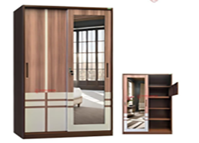 Lemari Pakaian Steel 2 Pintu (120) SL12 2C-AYH